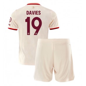 Bayern Munich Alphonso Davies #19 Dětské Alternativní dres komplet 2024-25 Krátký Rukáv (+ trenýrky)